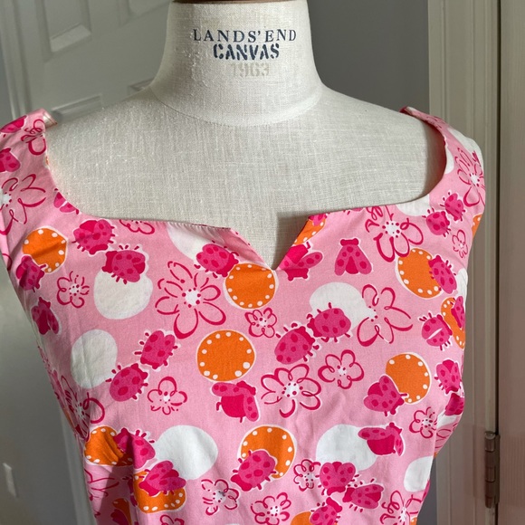 Y2K Lilly Pulitzer sleeveless Lady Bug Dress Like New Vintage - Picture 5 of 11